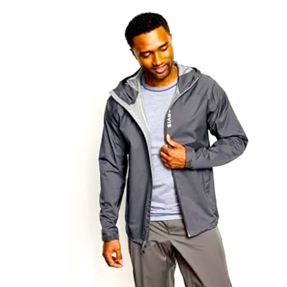 Orvis Men’s Ultralight Storm Jacket Size Small – Black - Picture 2 of 9